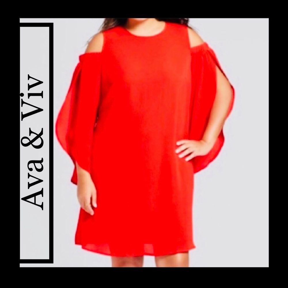 AVA & VIV COLD SHOULDER DRESS